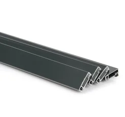 Avosdim Lot 4 Profils Moustiquaire Cadre recoupable - Longueur 100cm - Alu Gris Anthracite- Moustiquaire Pour Fenêtre