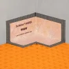 Schlüter Lot de 2 angles rentrants 90 préformés étanches KERDI-KERECK FI- Sous-Couche Parquet Et Stratifié|Sous-Couche Sol Pvc