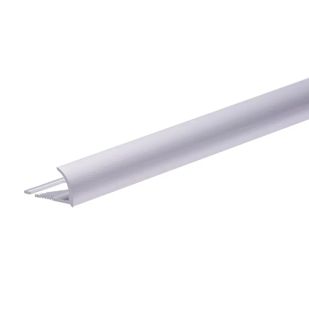 Saniverre Lambris Mural<Lot de 1 CEZ Quart de rond 8 mm carrelage profilé aluminium Argent