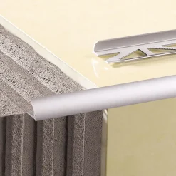 Saniverre Lambris Mural<Lot de 1 CEZ Quart de rond 8 mm carrelage profilé aluminium Argent
