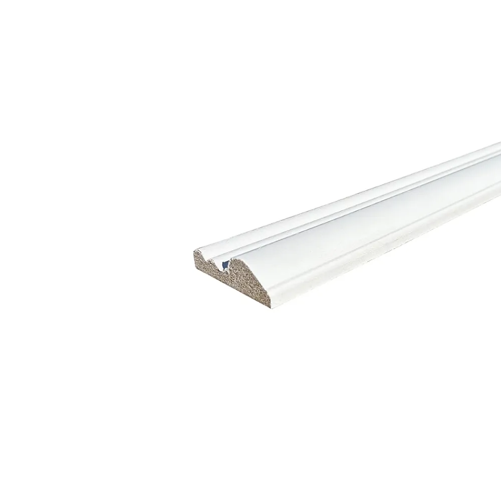 Wood&Sens Lot de 10 Cimaises Classiques Prépeint Blanc MDF, L.2,44 m x l.5,8 cm x Ep.18 mm- Moulure