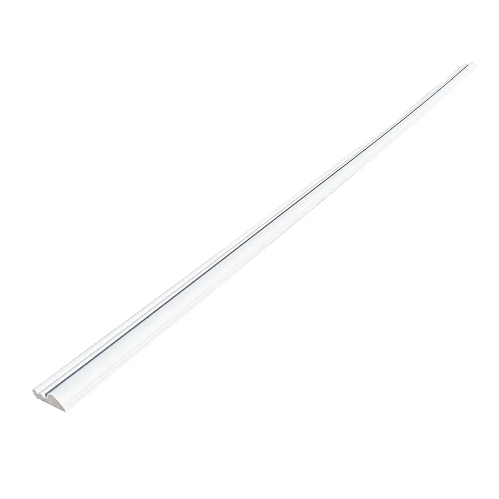 Wood&Sens Lot de 10 Cimaises Classiques Prépeint Blanc MDF, L.2,44 m x l.5,8 cm x Ep.18 mm- Moulure