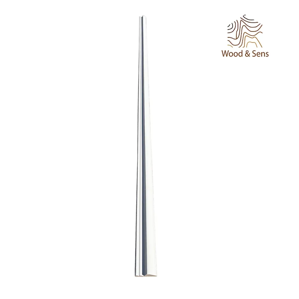 Wood&Sens Lot de 10 Cimaises Classiques Prépeint Blanc MDF, L.2,44 m x l.5,8 cm x Ep.18 mm- Moulure