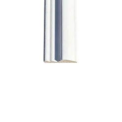Wood&Sens Lot de 10 Cimaises Classiques Prépeint Blanc MDF, L.2,44 m x l.5,8 cm x Ep.18 mm- Moulure
