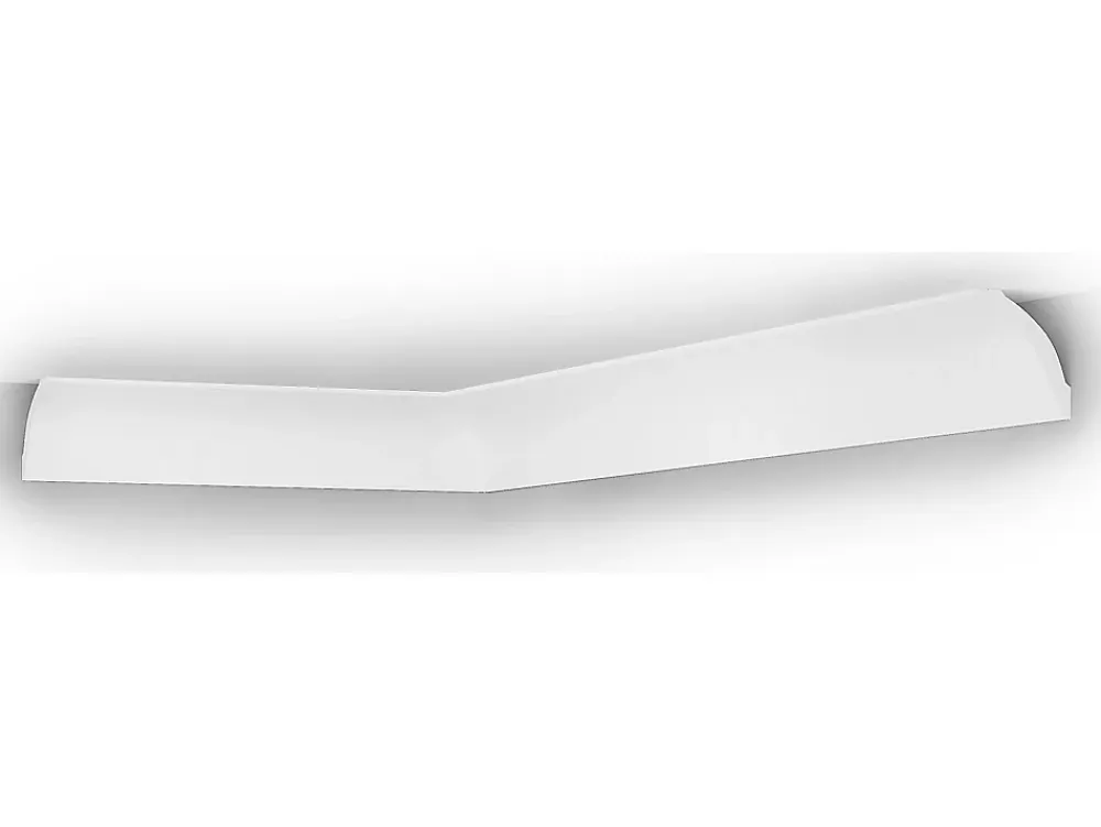 Vente-unique Lot de 3 corniches plafond en polystyrène L290 x l1.4 x H5 cm blanc - RENODA- Moulure Et Rosace De Plafond