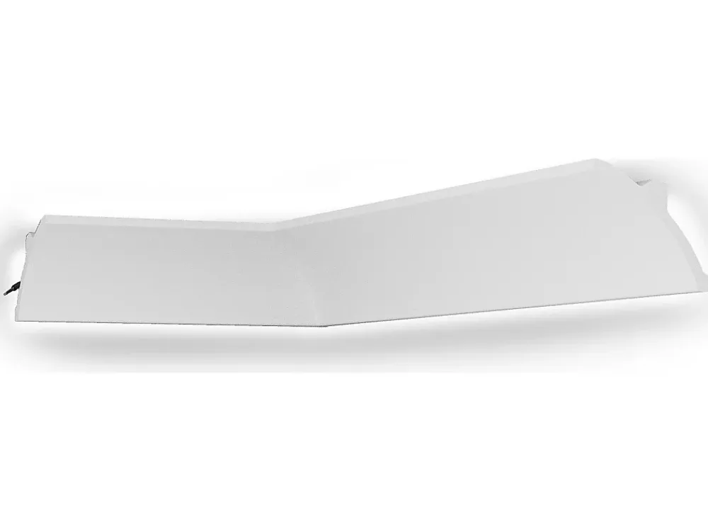 Vente-unique Moulure Et Rosace De Plafond<Lot de 3 corniches plafond en polystyrène L290 x l4.6 x H9 cm blanc - DORICA