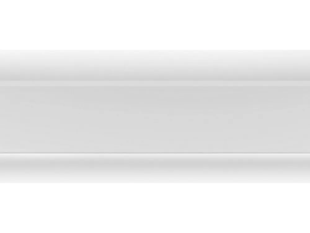 Vente-unique Moulure Et Rosace De Plafond<Lot de 3 corniches plafond en polystyrène L290 x l4.6 x H9 cm blanc - DORICA