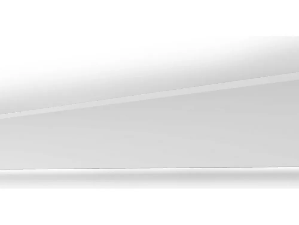 Vente-unique Moulure Et Rosace De Plafond<Lot de 3 corniches plafond en polystyrène L290 x l4.6 x H9 cm blanc - DORICA