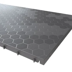 Intec Dalle Pvc Garage<Lot de 6 Dalles de sol Clipsables Grises 116x76x3 cm Rectangulaire Polypropylène Revêtement de Sol Modulable 4.61m2