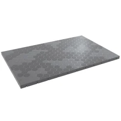 Intec Dalle Pvc Garage<Lot de 6 Dalles de sol Clipsables Grises 116x76x3 cm Rectangulaire Polypropylène Revêtement de Sol Modulable 4.61m2