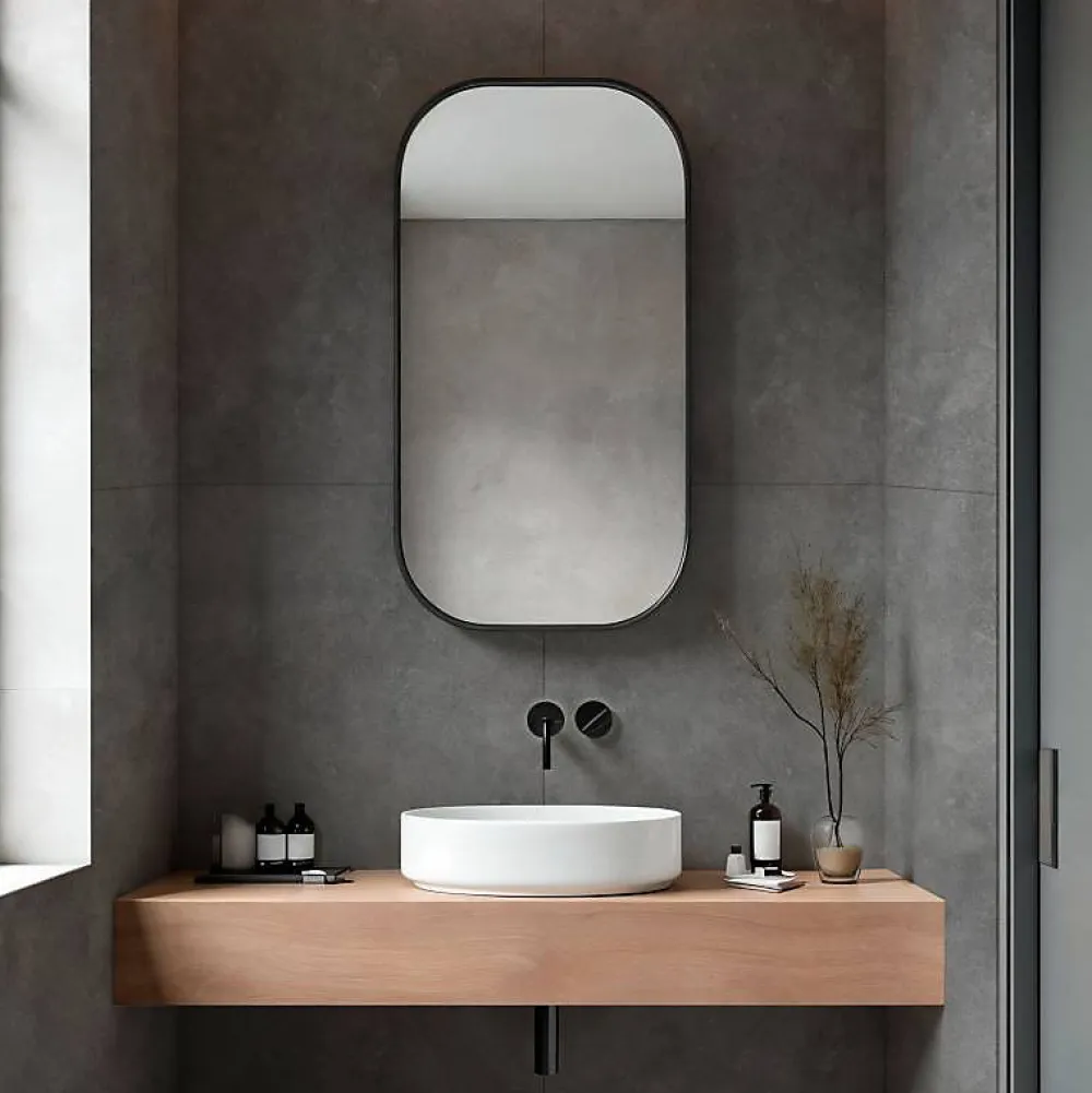 Decoon Lot de 4 Dalles Murales Douche SPC/PVC Décor effet Pierre Gris - 59,2x118,4cm - 2,8M²- Panneau Mural De Salle De Bains