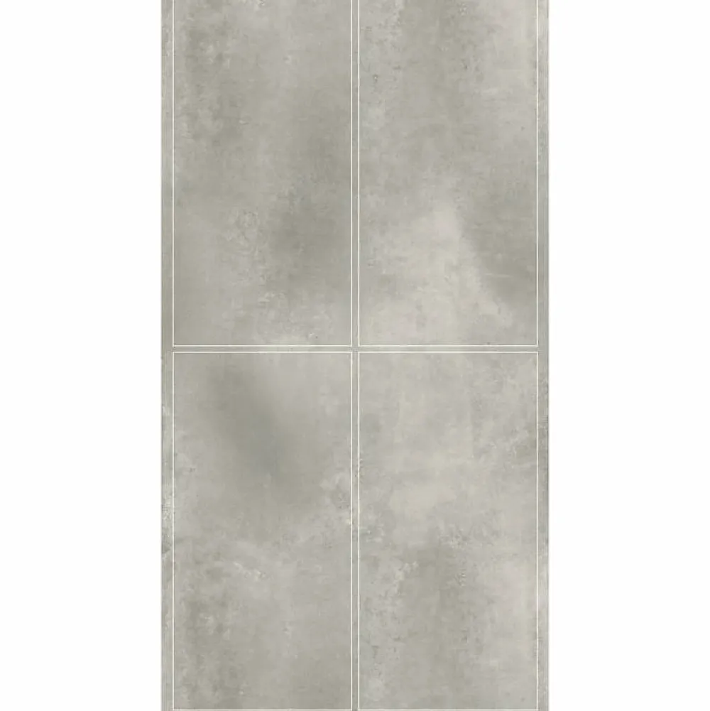 Decoon Lot de 4 Dalles Murales Douche SPC/PVC Décor effet Pierre Beige - 59,2x118,4cm - 2,8M²- Panneau Mural De Salle De Bains