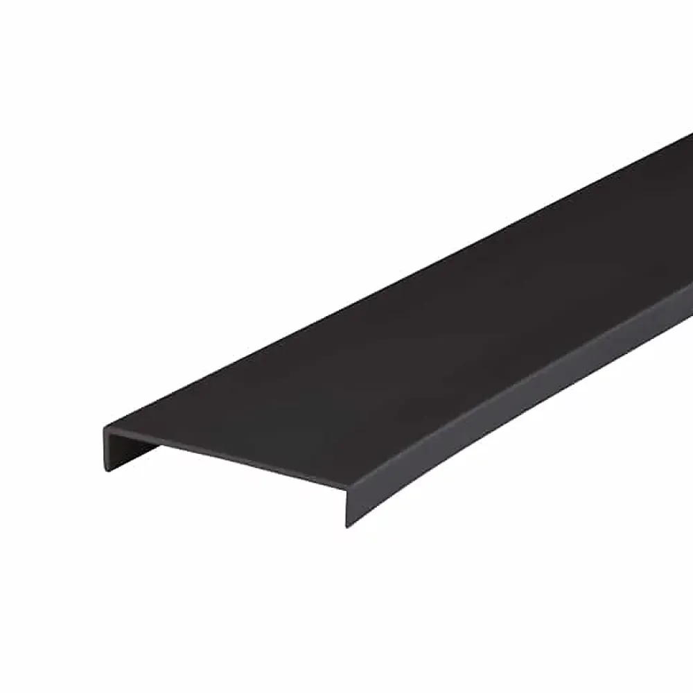 Nordlinger Pro Cloison Amovible<Lot de 2 Nez de Cloison en Aluminium Noir 130cm x 54mm à Monter Soi-même