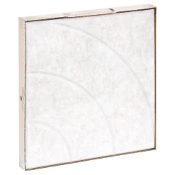 Atmosphera Créateur D'Intérieur Lot de 4 panneaux décoratifs Feutrine gris 30x30cm - Atmosphera- Panneau Tasseau Bois