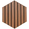 Atmosphera Créateur D'Intérieur Lot de 3 panneaux décoratifs Colva effet noyer fond noir 30x26cm - Atmosphera- Panneau Tasseau Bois