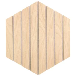 Atmosphera Créateur D'Intérieur Lot de 3 panneaux décoratifs Colva beige fond gris 30x26cm - Atmosphera- Panneau Tasseau Bois