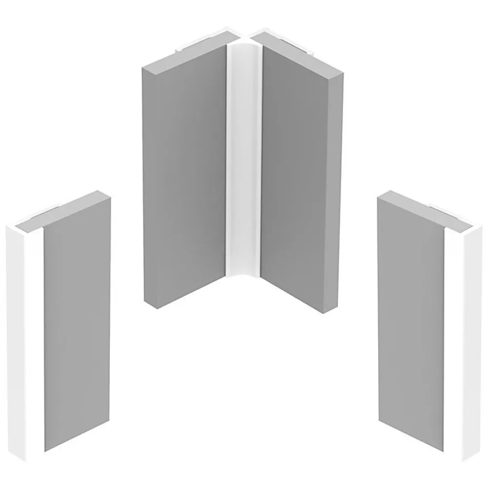 99Deco Panneau Mural De Salle De Bains<Lot de 2 panneaux de douche en PVC (90x220 & 120x220 cm) + profilés blanc - Herbier - Multicouleurs