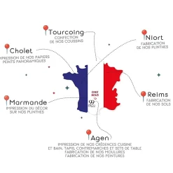 99Deco Lot de 2 panneaux de douche en aluminium (90x220 & 120x220 cm) + profilés blanc - Pampa - Marron- Panneau Mural De Salle De Bains