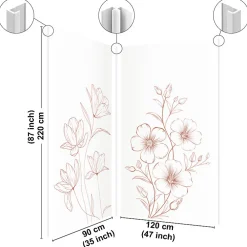 99Deco Lot de 2 panneaux de douche en aluminium (90x220 & 120x220 cm) + profilés blanc - Charme - Blanc- Panneau Mural De Salle De Bains