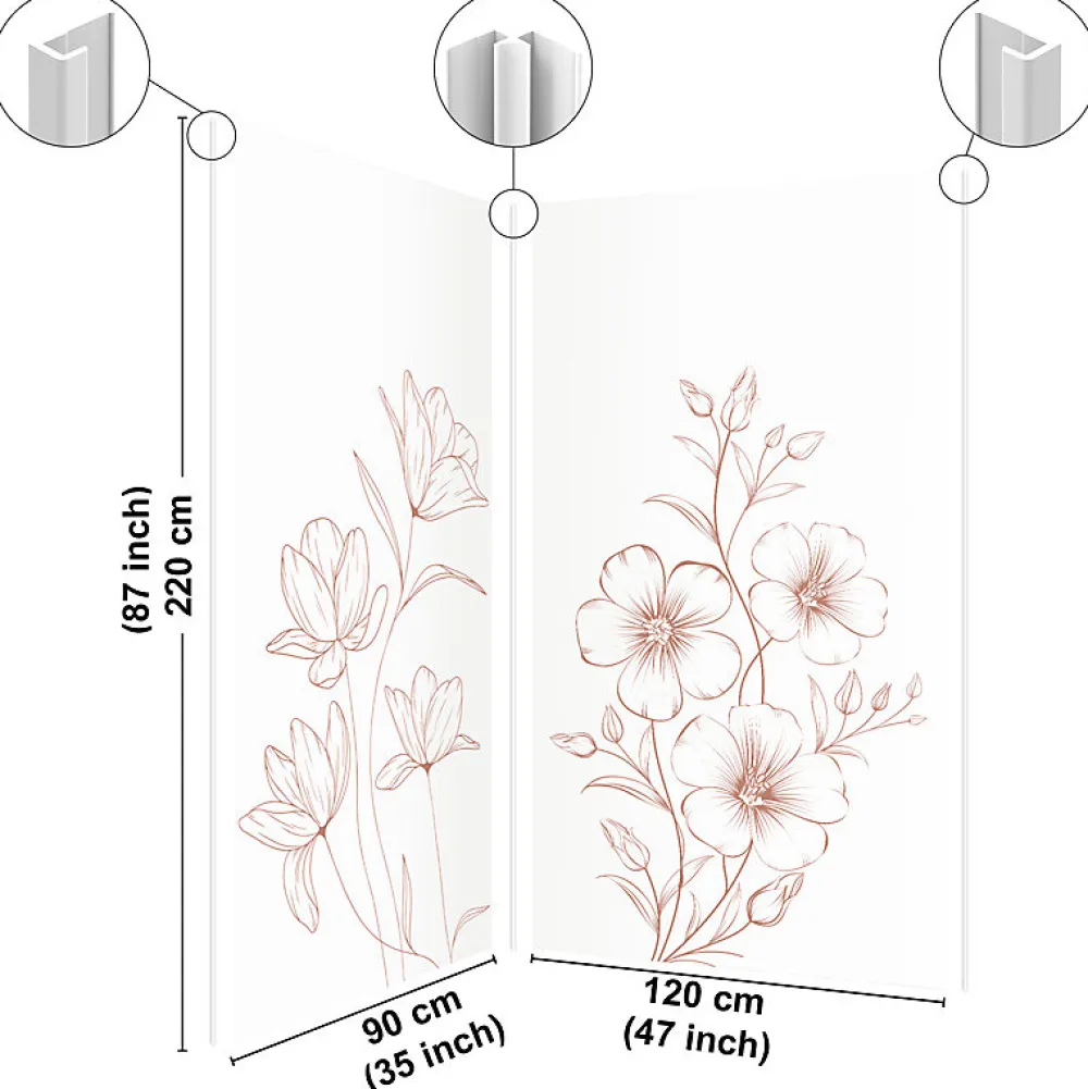 99Deco Lot de 2 panneaux de douche en aluminium (90x220 & 120x220 cm) + profilés blanc - Charme - Blanc- Panneau Mural De Salle De Bains