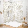 99Deco Panneau Mural De Salle De Bains<Lot de 2 panneaux de douche en aluminium (90x220 & 120x220 cm) + profilés blanc - Lamnar Kola