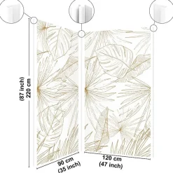 99Deco Panneau Mural De Salle De Bains<Lot de 2 panneaux de douche en aluminium (90x220 & 120x220 cm) + profilés blanc - Lamnar Kola