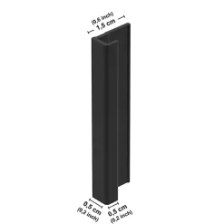 99Deco Panneau Mural De Salle De Bains<Lot de 2 panneaux de douche en aluminium (90x220 & 120x220 cm) + profilés noir - effet bois - Japandi - Marron et noir
