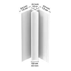 99Deco Lot de 2 panneaux de douche en PVC (90x220 & 120x220 cm) + profilés blanc - Pampa - Marron- Panneau Mural De Salle De Bains
