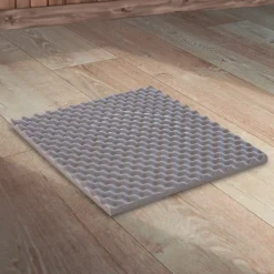 Matelas Pour Tous Lot de 4 panneaux de mousse acoustique 50x50 cm Epaisseur 3 cm- Panneau Décoratif En Bois