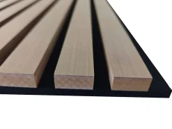 AICA Sanitaire Lot de 2 Panneaux Muraux Décoratifs Acoustiques Bois MDF 120x60cm Chêne clair AntiBruit, Facile à Poser- Panneau Décoratif En Bois