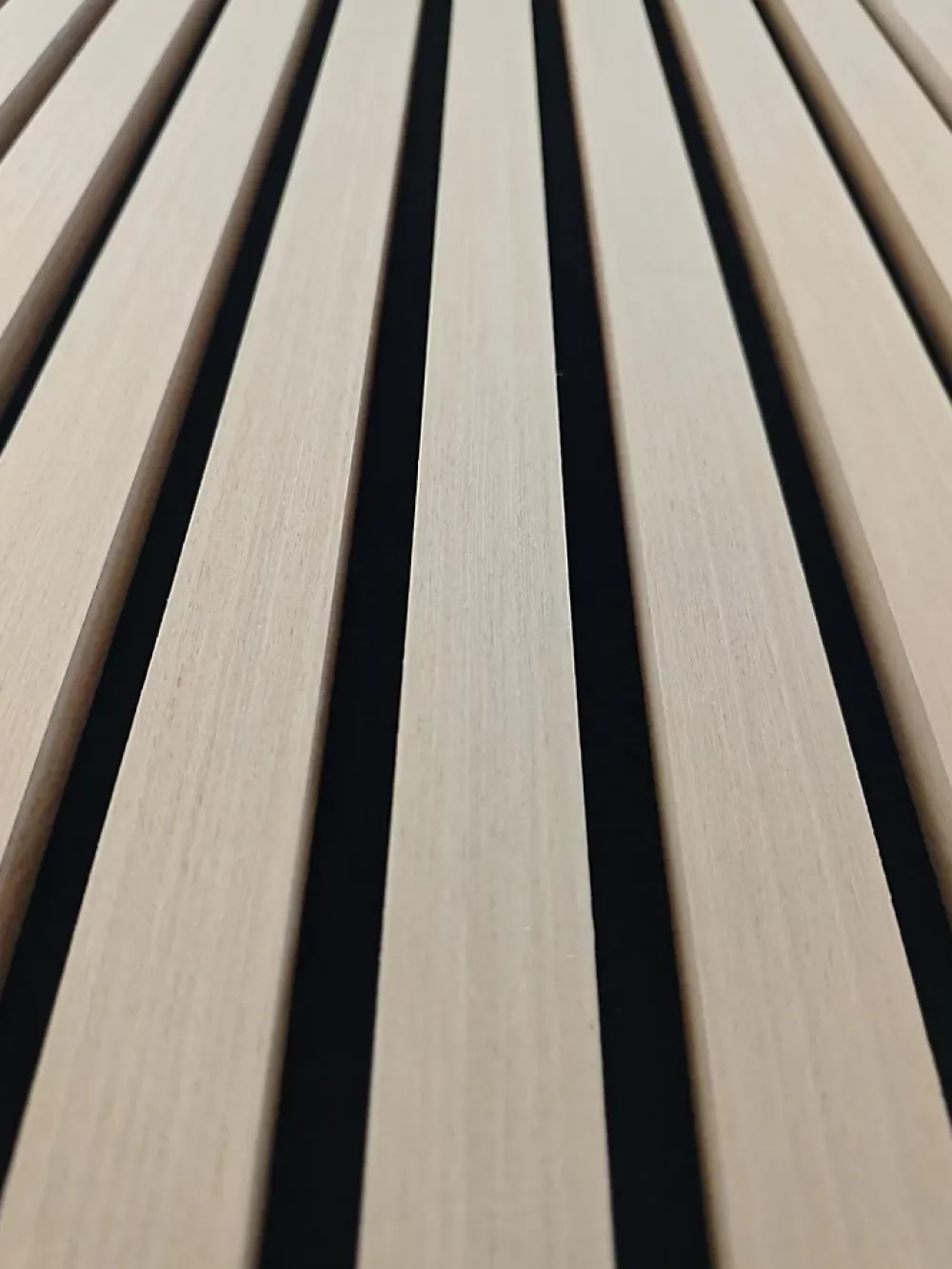 AICA Sanitaire Lot de 2 Panneaux Muraux Décoratifs Acoustiques Bois MDF 260x30cm Chêne clair AntiBruit, Facile à Poser- Panneau Décoratif En Bois