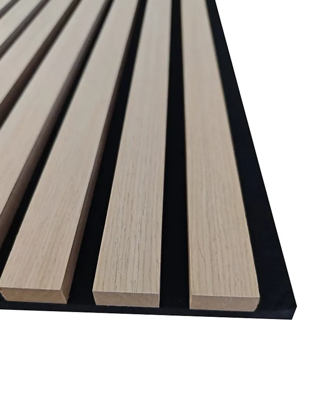 AICA Sanitaire Lot de 3 Panneaux Muraux Décoratifs Acoustiques Bois MDF 260x30cm chêne naturel AntiBruit, Facile à Poser- Panneau Décoratif En Bois