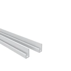 AICA Sanitaire Lot de 2 panneaux muraux de douche effet Marbre en Aluminium avec 3 profilés,L100xL100xH210cm ,Protection murale,Antimoisissure- Panneau Mural De Salle De Bains