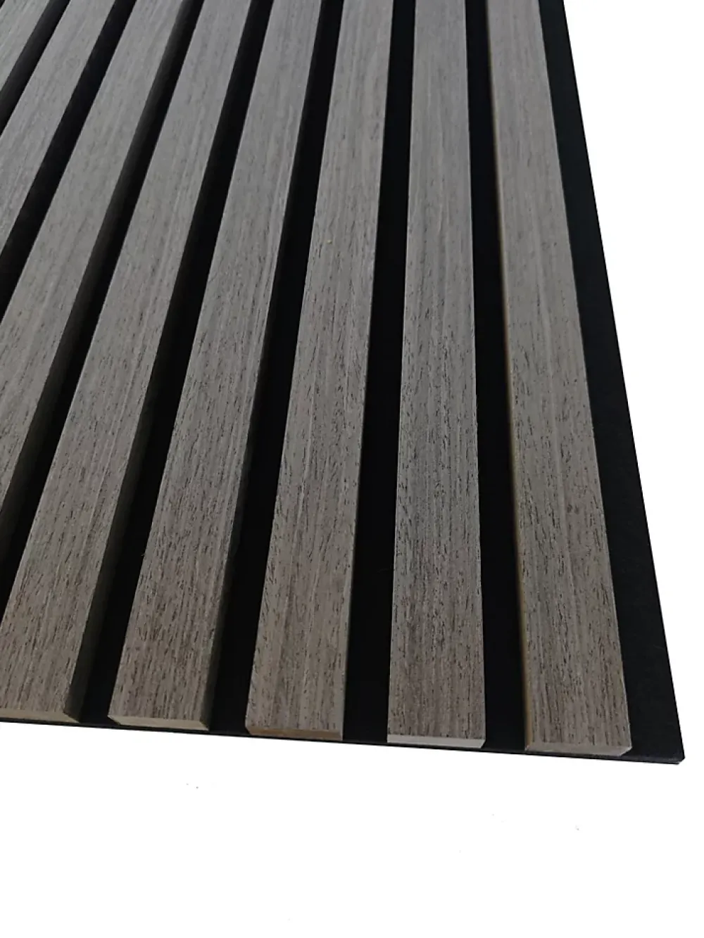 AICA Sanitaire Lot de 3 Panneaux Muraux Décoratifs Acoustiques Bois MDF 240x60cm Chêne grisé AntiBruit, Facile à Poser- Panneau Décoratif En Bois