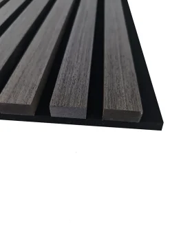 AICA Sanitaire Lot de 3 Panneaux Muraux Décoratifs Acoustiques Bois MDF 240x60cm Chêne grisé AntiBruit, Facile à Poser- Panneau Décoratif En Bois
