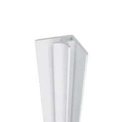 AICA Sanitaire Lot de 2 panneaux muraux de douche effet blanc marbre mural aluminium avec 3 profiles - L.80 x L.120 x H.210 cm-facile à nettoyer- Panneau Mural De Salle De Bains
