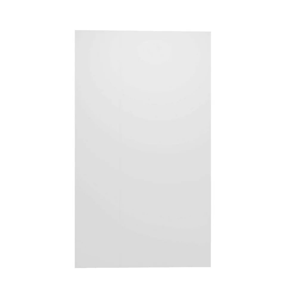 AICA Sanitaire Lot de 2 panneaux muraux de douche Blanc en aluminium avec 1 profilés, L40xL80xH210 cm ,protection murale, antimoisissure- Panneau Mural De Salle De Bains