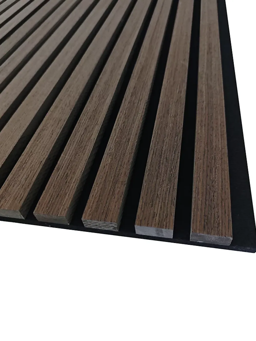 AICA Sanitaire Lot de 2 Panneaux Muraux Décoratifs Acoustiques Bois MDF 120x60cm Noyer AntiBruit, Facile à Poser- Panneau Décoratif En Bois