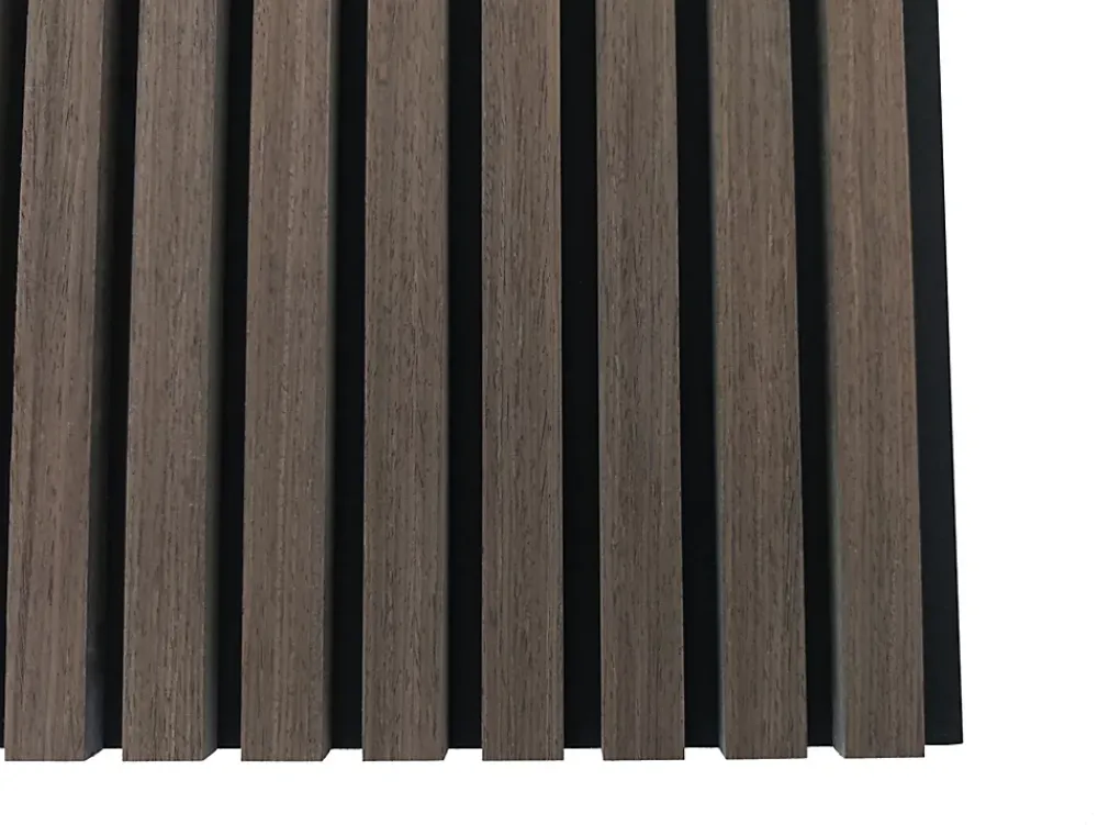 AICA Sanitaire Lot de 2 Panneaux Muraux Décoratifs Acoustiques Bois MDF 120x60cm Noyer AntiBruit, Facile à Poser- Panneau Décoratif En Bois
