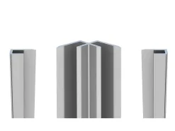 Vente-unique Lot de 2 panneaux muraux de douche vert clair en aluminium avec profilés - L90 x L120 x H210 cm - ITZIAR- Panneau Mural De Salle De Bains