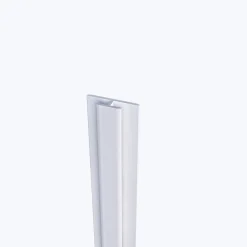 AICA Sanitaire Lot de 2 panneaux muraux de douche Blanc en aluminium avec 1 profilés, L40xL100xH210 cm ,protection murale,antimoisissure- Panneau Mural De Salle De Bains
