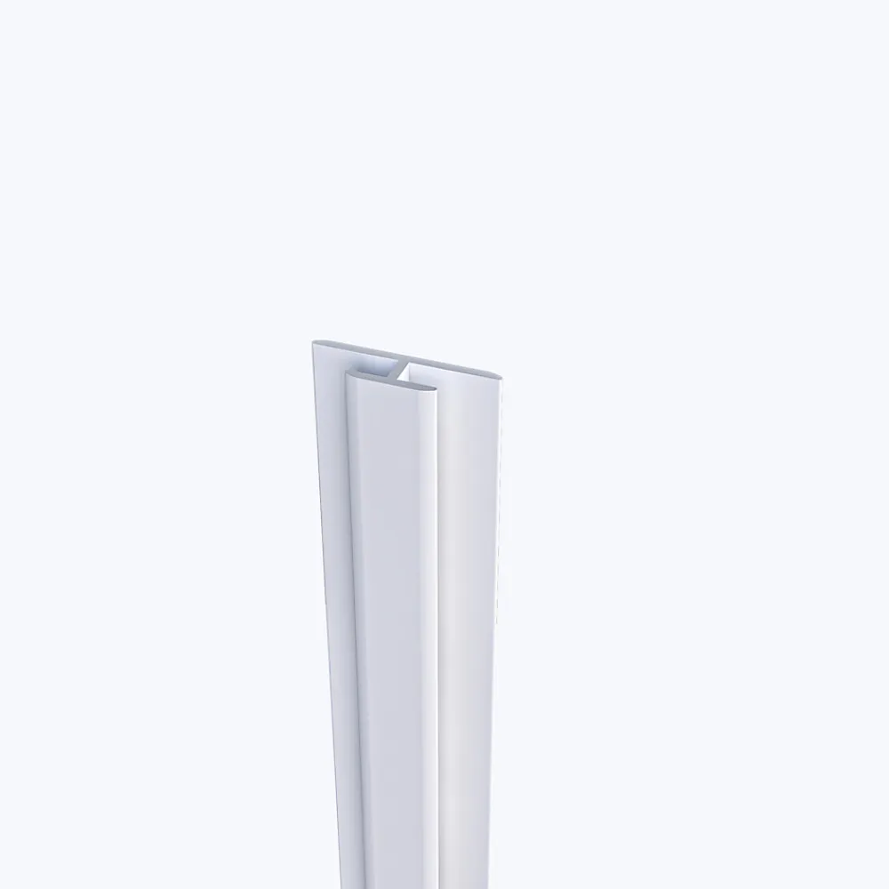 AICA Sanitaire Lot de 2 panneaux muraux de douche Blanc en aluminium avec 1 profilés, L40xL100xH210 cm ,protection murale,antimoisissure- Panneau Mural De Salle De Bains