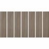 Decoon Panneau Tasseau Bois<Lot de 7 Panneaux muraux tasseaux bois 120x30x1 cm - Pack tête de lit 160 - Lamelles chêne clair véritable fond noir 2,52 m²