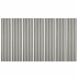 Decoon Panneau Tasseau Bois<Lot de 7 Panneaux muraux tasseaux bois 120 x 30 x 1,9 cm - Tête de lit - Lamelles décor marbre blanc / feutrine noir - 2,52m²