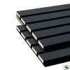 Forestea Lot de 2 panneaux tas Decowall Acoustic coul chêne lave sur feutrine 2600x300x17mm- Panneau Tasseau Bois