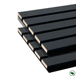 Forestea Lot de 2 panneaux tas Decowall Acoustic coul chêne lave sur feutrine 2600x300x17mm- Panneau Tasseau Bois
