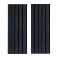 Forestea Lot de 2 panneaux tas Decowall Acoustic coul chêne lave sur feutrine 2600x300x17mm- Panneau Tasseau Bois