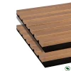 Forestea Lot de 2 panneaux tas Decowall Acoustic coul chêne rustique sur feutrine 2600x300x17mm- Panneau Tasseau Bois