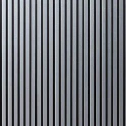 Decoon Lot de 2 Panneaux tasseaux bois 250 x 30 x 1,9 cm - alu/feutrine noir - 1,5m²- Panneau Tasseau Bois
