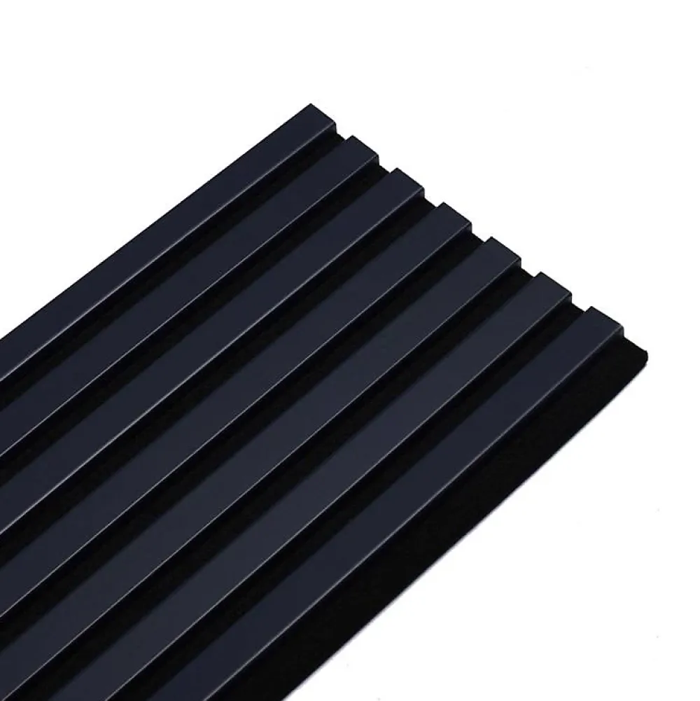 Decoon Lot de 4 Panneaux tasseaux bois 250 x 30 x 1,9 cm - bleu nuit/feutrine noir - 3m²- Panneau Tasseau Bois